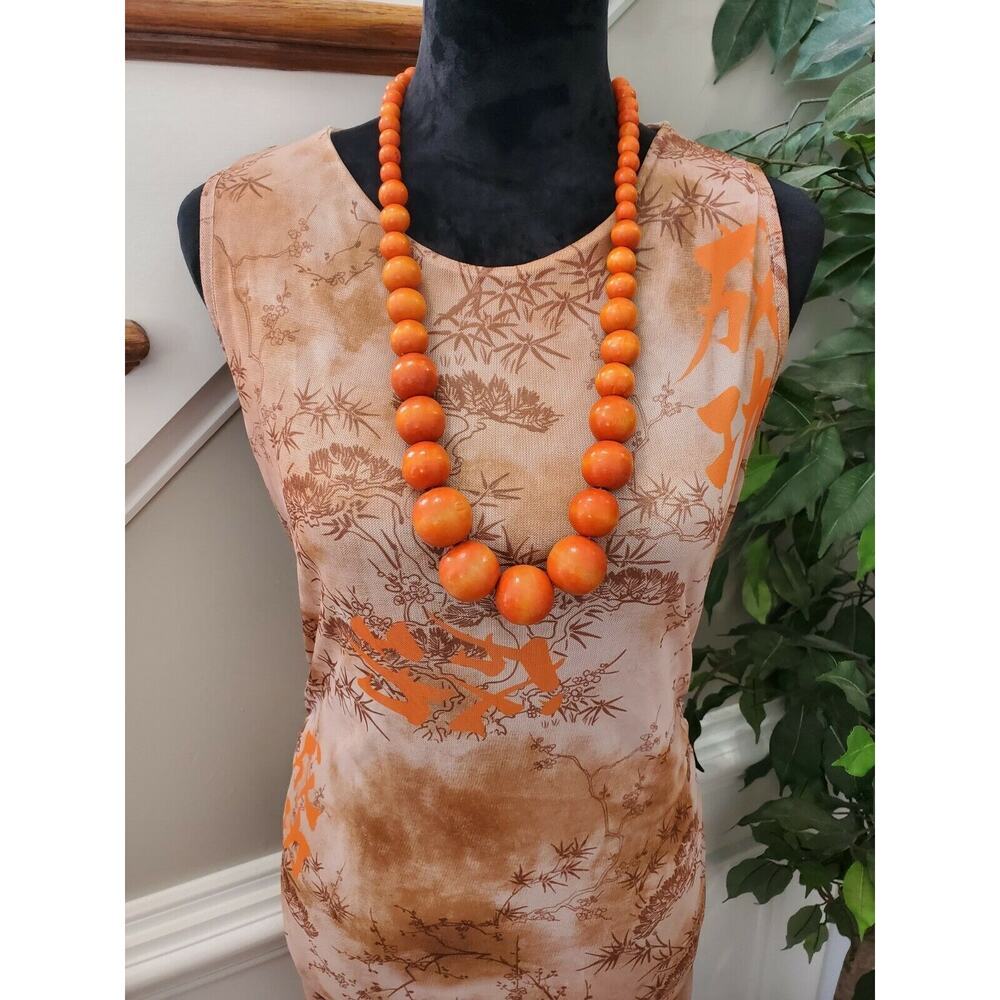 Prettylittlething Women Brown Polyester Round Neck Sleeveless Long Maxi Dress 14 - Picture 2 of 11